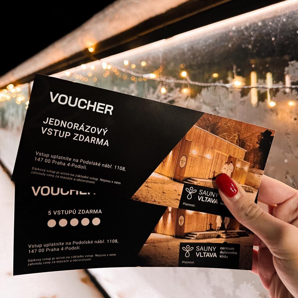 Vánoční dárek, který zahřeje tělo i duši: Dárkové vouchery do Sauny Vltava v Praze