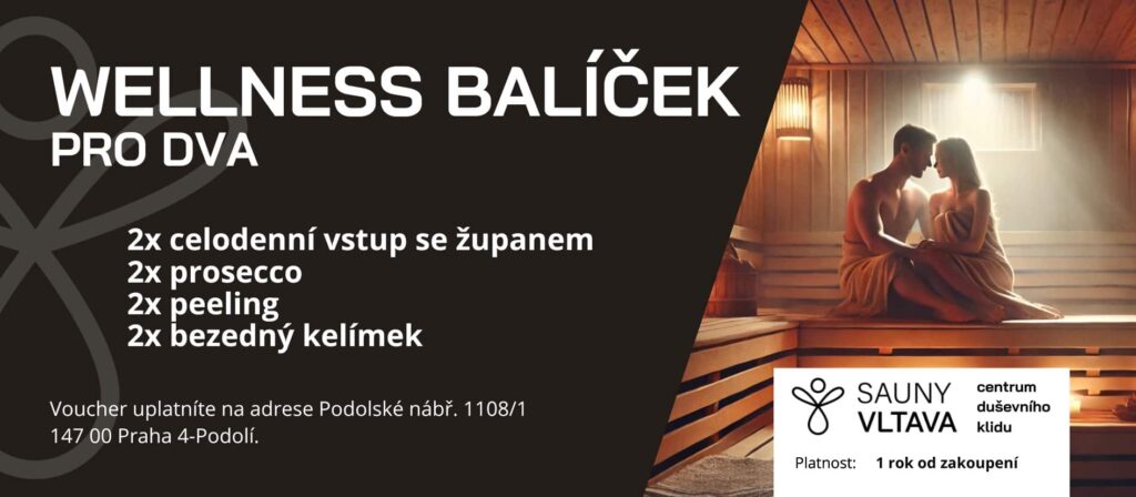 Vánoční dárek, který zahřeje tělo i duši: Dárkové vouchery do Sauny Vltava v Praze