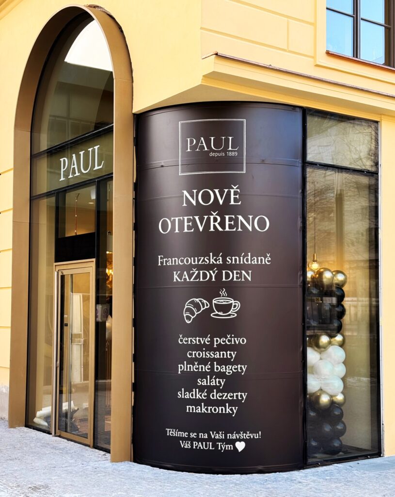 Francouzská pekárna PAUL otevřela novou pobočku na Masarykově nádraží