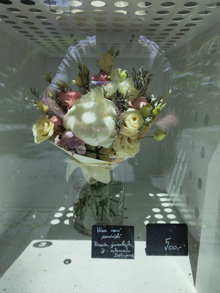 Kde v centru Prahy seženete nádherné květiny každý den až do půlnoci? Objevte Květinový automat Flowers Nairi Premium v zahradě Slovanského domu