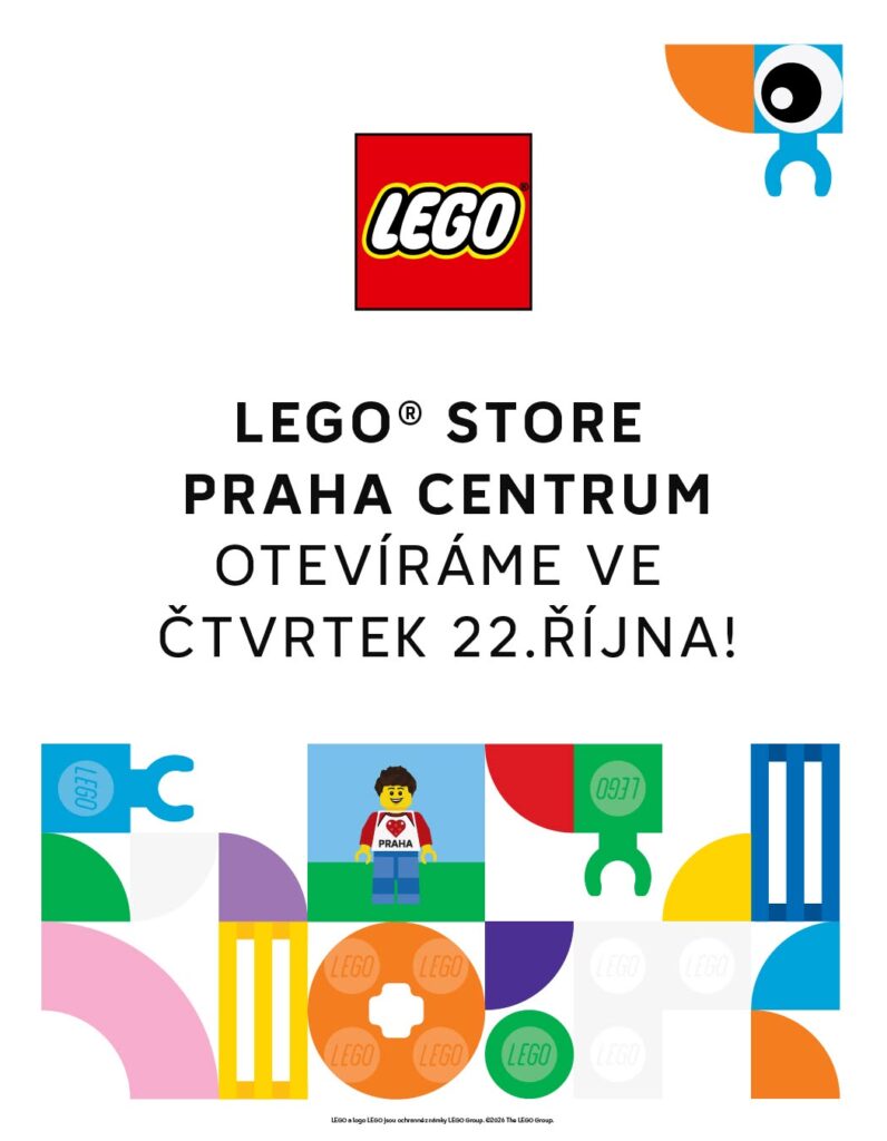 LEGO otevírá nový obchod na pražských Příkopech. Centrum Prahy čeká svět plný fantazie, ikonických staveb a zlatého klíče