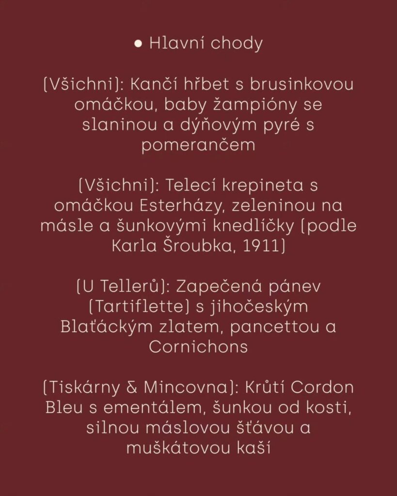Podzim v Praze chutná výjimečně: Restaurace TADY CHUTNÁ lákají na zvěřinu, gastronomické speciality i recept z roku 1911